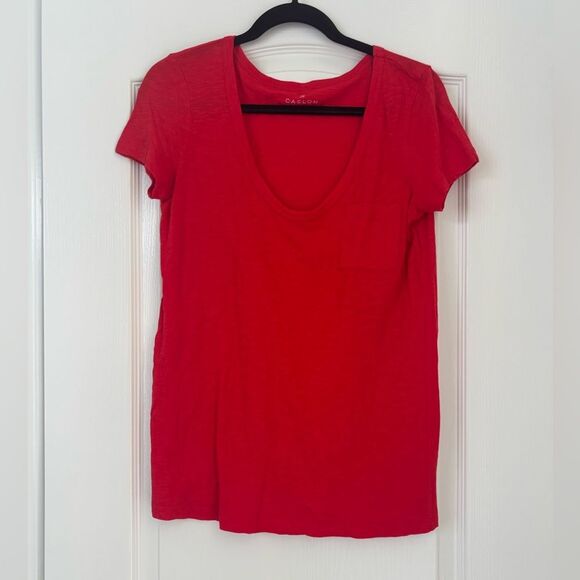 Caslon Vibrant Red Short Sleeve Tee - Picture 1 of 5